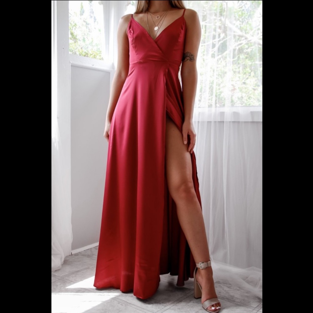 Scarlet Red Prom Gown